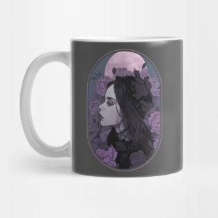 Roses Dark Goth Girl Mug